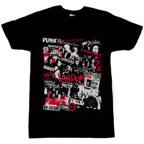London Punk Collage T Shirt 1