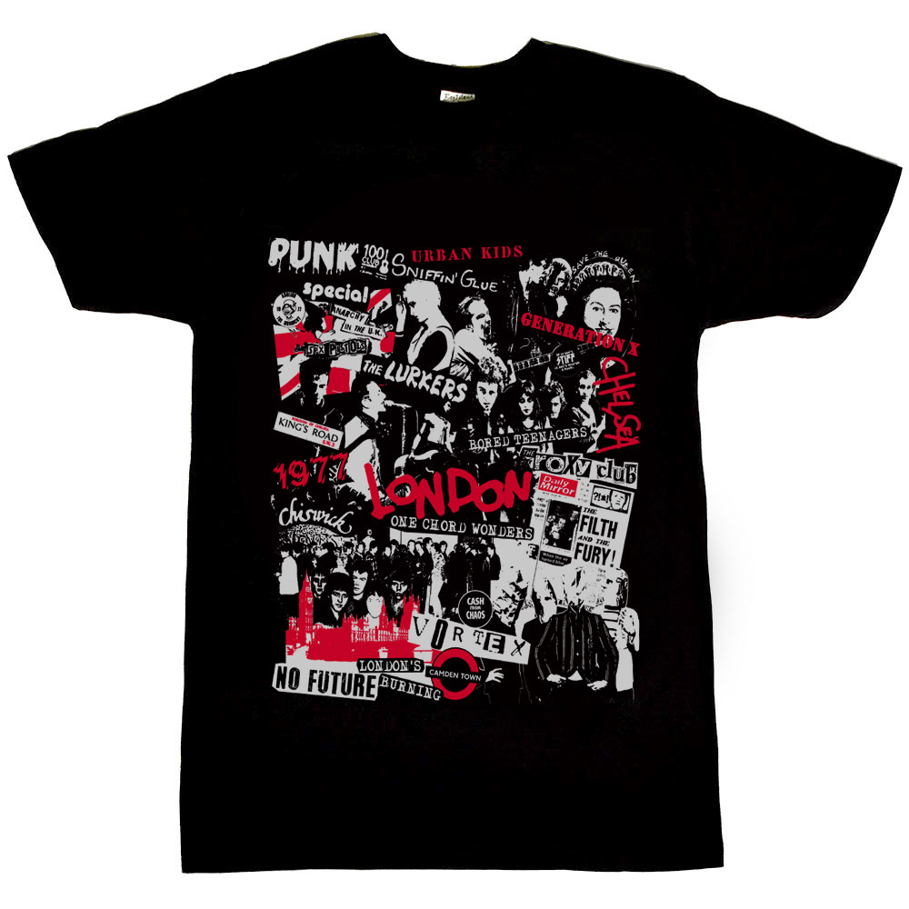 London 1977 Punk Collage Men's T-Shirt