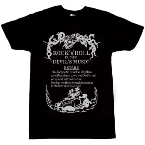 Rock And Roll Is The Devils Music T Shirt 1