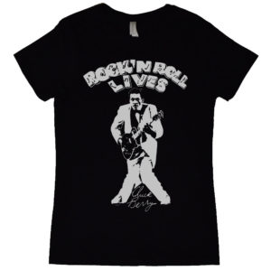Chuck Berry Rock And Roll Lives Womens T Shirt