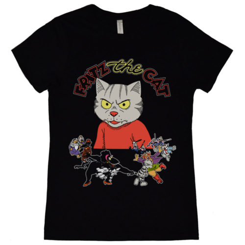 Fritz the Cat Movie Characters Womens T Shirt