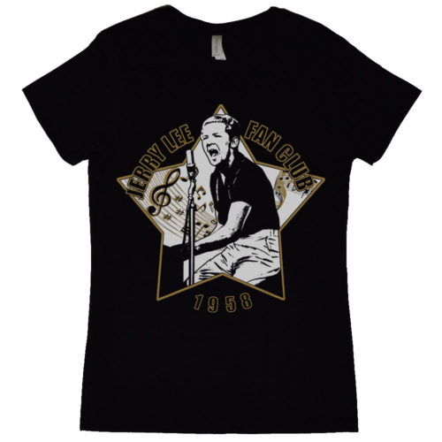 Jerry Lee Lewis Fan Club Womens T Shirt