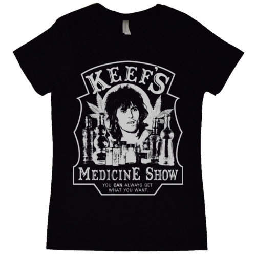 Keith Richards Keefs Medicine Show Womens T Shirt