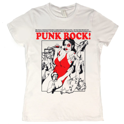 Punk Rock She Was A Teenage Runaway Womens T Shirt