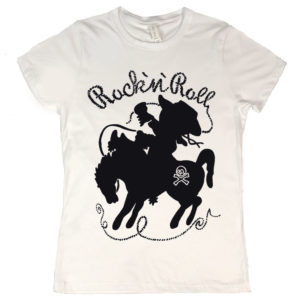 Rock And Roll Cowboy Womens T Shirt
