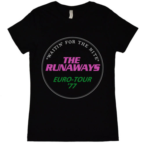 Runaways Waitin For The Nite Womens T Shirt