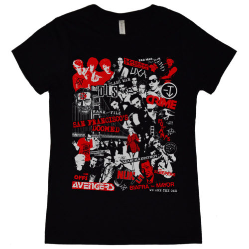 San Francisco Punk Collage Womens T Shirt
