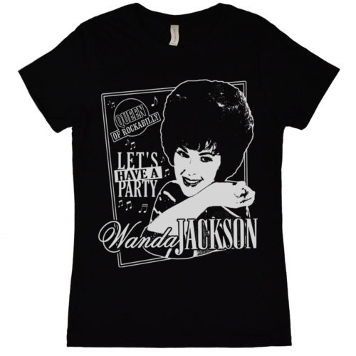 Wanda Jackson Queen Of Rockabilly Womens T Shirt