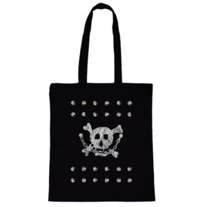 Let It Rock Skull and Studs Tote Bag 1