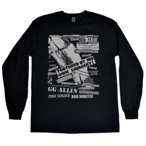 GG Allin “Toxic Schlock” Men’s Long Sleeve Shirt