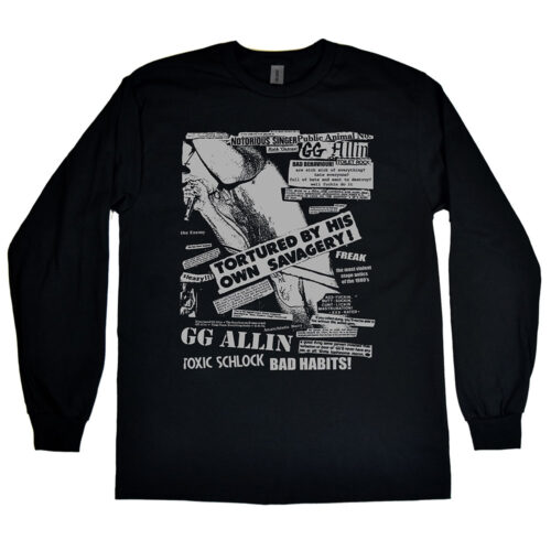 GG Allin “Toxic Schlock” Men’s Long Sleeve Shirt