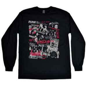 London 1977 Punk Collage Men’s Long Sleeve Shirt