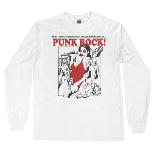 Punk Rock! “She Was A Teenage Runaway” Men’s Long Sleeve Shirt
