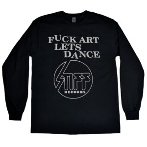 Stiff Records “Fuck Art Let’s Dance” Men’s Long Sleeve Shirt