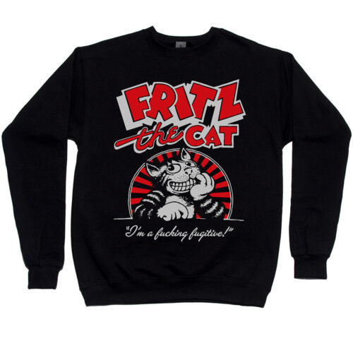 Fritz the Cat “I’m A Fucking Fugitive!” Men’s Sweatshirt