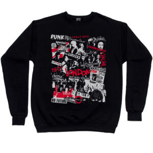 London 1977 Punk Collage Men’s Sweatshirt