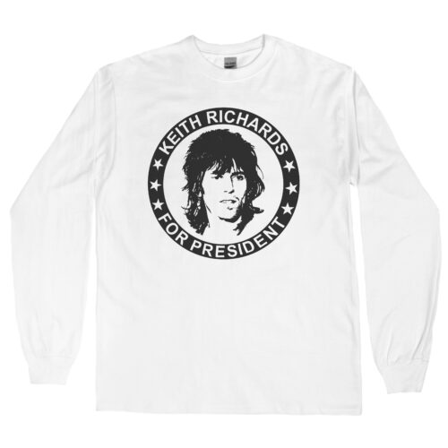 Keith Richards “For President” Men's Long Sleeve Shirt