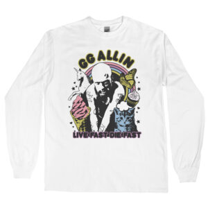 GG Allin “Live Fast” Men’s Long Sleeve Shirt