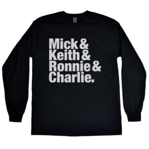Rolling Stones Mick& Keith& Ronnie& Charlie. Men's Long Sleeve Shirt