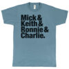 Rolling Stones “Mick & Keith & Ronnie & Charlie” Men’s T-Shirt