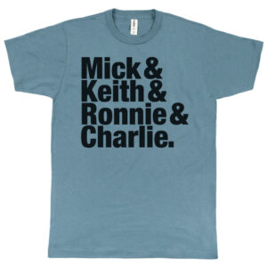 Rolling Stones “Mick & Keith & Ronnie & Charlie” Men’s T-Shirt
