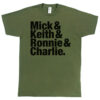 Rolling Stones “Mick & Keith & Ronnie & Charlie” Men’s T-Shirt