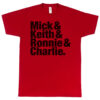 Rolling Stones “Mick & Keith & Ronnie & Charlie” Men’s T-Shirt