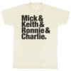 Rolling Stones “Mick & Keith & Ronnie & Charlie” Men’s T-Shirt