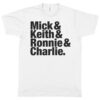 Rolling Stones “Mick & Keith & Ronnie & Charlie” Men’s T-Shirt