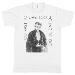 James Dean “Too Fast to Live” Men's T-Shirt (5 Colors)