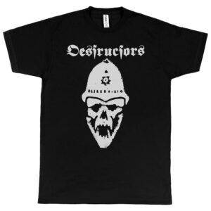 Destructors punk band skull men's t shirt