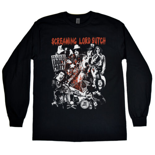 Screaming Lord Sutch “Collage” Men's Long Sleeve Shirt