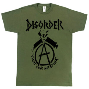 Disorder “Fight Junk Not Punk” Men's T-Shirt