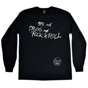 Stiff Records “Sex and Drugs and Rock and Roll” Men’s Long Sleeve Shirt