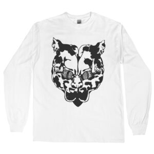 Japanese Wood Block Cat longsleeve shirt
