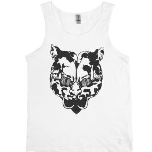 Japanese Wood Block Cat Men's Tank Top